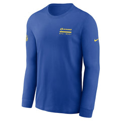 Nike Los Angeles Rams Sideline Dri-FIT Long Sleeve T-Shirt Royal