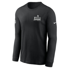 Nike Minnesota Vikings Sideline Dri-FIT Long Sleeve T-Shirt Black