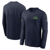 Nike Seattle Seahawks Sideline Dri-FIT Long Sleeve T-Shirt College Navy