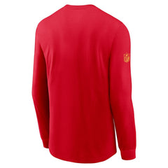 Nike Kansas City Chiefs Sideline Dri-FIT Long Sleeve T-Shirt Red