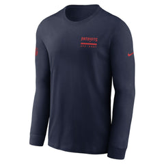 Nike New England Patriots Sideline Dri-FIT Long Sleeve T-Shirt Navy