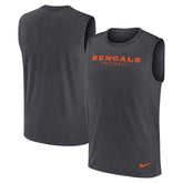 Nike Cincinnati Bengals Primetime Legend Dri-FIT Muscle Tank Top Charcoal