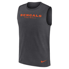 Nike Cincinnati Bengals Primetime Legend Dri-FIT Muscle Tank Top Charcoal