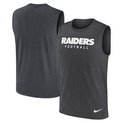 Nike Las Vegas Raiders Primetime Legend Dri-FIT Muscle Tank Top Charcoal