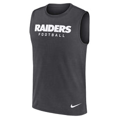 Nike Las Vegas Raiders Primetime Legend Dri-FIT Muscle Tank Top Charcoal