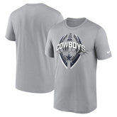 Nike Dallas Cowboys Legend Icon Performance T-Shirt Silver