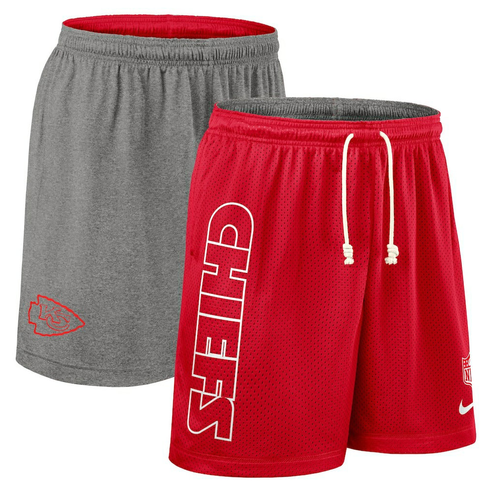 Nike Kansas City Chiefs Sideline Reversible Dri-FIT Shorts Red