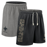 Nike New Orleans Saints Sideline Reversible Dri-FIT Shorts Black