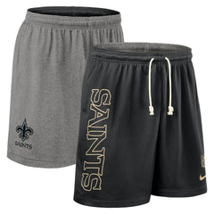 Nike New Orleans Saints Sideline Reversible Dri-FIT Shorts Black
