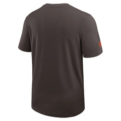Nike Cleveland Browns Sideline UV Dri-Fit Coach Shirt Brown