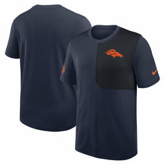 Nike Denver Broncos Sideline UV Dri-Fit Coach Shirt Navy