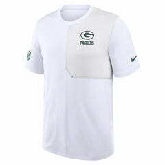 Nike Green Bay Packers Sideline UV Dri-Fit Coach Shirt White