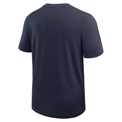 Nike New England Patriots Sideline UV Dri-Fit Coach Shirt Navy