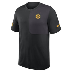 Nike Pittsburgh Steelers Sideline UV Dri-Fit Coach Shirt Black