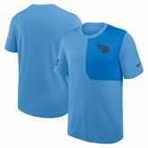 Nike Tennessee Titans Sideline UV Dri-Fit Coach Shirt Light Blue