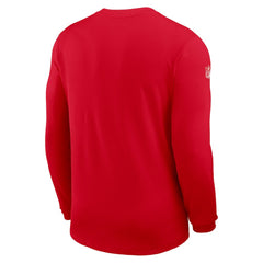 Nike Kansas City Chiefs Sideline Coach UV Dri-FIT Long Sleeve Shirt Red