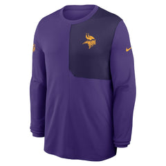 Nike Minnesota Vikings Sideline Coach UV Dri-FIT Long Sleeve Shirt Purple