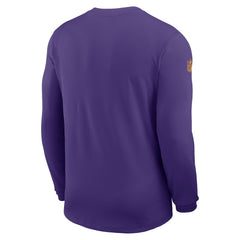 Nike Minnesota Vikings Sideline Coach UV Dri-FIT Long Sleeve Shirt Purple