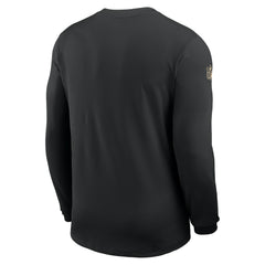 Nike New Orleans Saints Sideline Coach UV Dri-FIT Long Sleeve Shirt Black