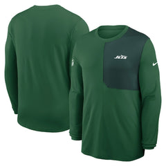 Nike New York Jets Sideline Coach UV Dri-FIT Long Sleeve Shirt Green