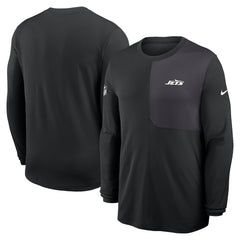 Nike New York Jets Sideline Coach UV Dri-FIT Long Sleeve Shirt Black