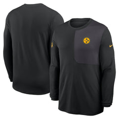 Nike Pittsburgh Steelers Sideline Coach UV Dri-FIT Long Sleeve Shirt Black