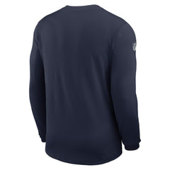 Nike Dallas Cowboys Sideline Coach UV Dri-FIT Long Sleeve Shirt Navy
