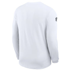 Nike Dallas Cowboys Sideline Coach UV Dri-FIT Long Sleeve Shirt White