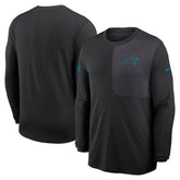 Nike Carolina Panthers Sideline Coach UV Dri-FIT Long Sleeve Shirt Black