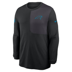 Nike Carolina Panthers Sideline Coach UV Dri-FIT Long Sleeve Shirt Black