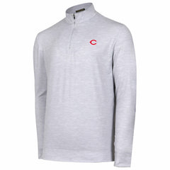 Cincinnati Reds Sublime Tri-Blend Quarter-Zip Jacket - Gray - MLB on Sale