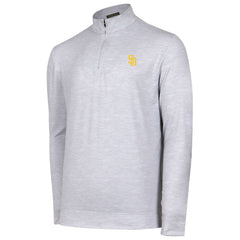 San Diego Padres Sublime Tri-Blend Quarter-Zip Jacket - Gray - MLB Online