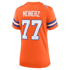Nike Quinn Meinerz Denver Broncos Women's Mile High Collection 1977 Throwback Player Game Jersey Orange