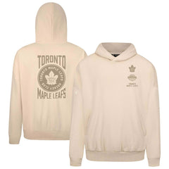 Toronto Maple Leafs Levelwear Contact Stamp Pullover Hoodie - Cream - NHL 202116538