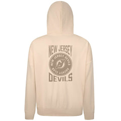 New Jersey Devils Levelwear Contact Stamp Pullover Hoodie - Cream - NHL 202116545