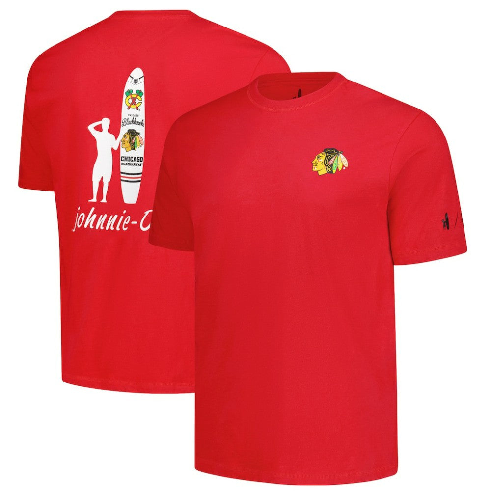 Chicago Blackhawks johnnie-O Heathered Spencer T-Shirt - Red - NHL 202116631