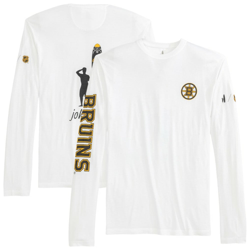 Boston Bruins johnnie-O Adam Long Sleeve T-Shirt - White - NHL 202116643