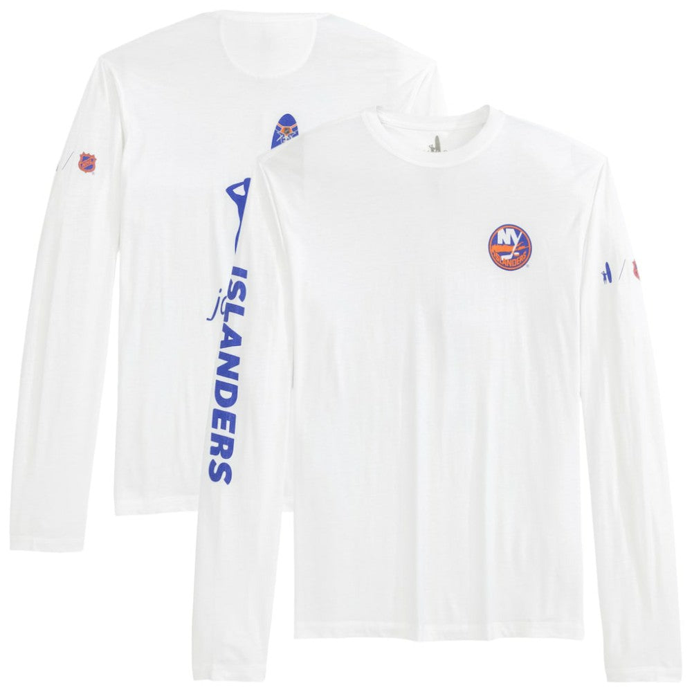 New York Islanders johnnie-O Adam Long Sleeve T-Shirt - White - NHL 202116654
