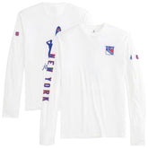 New York Rangers johnnie-O Adam Long Sleeve T-Shirt - White - NHL 202116659