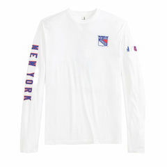 New York Rangers johnnie-O Adam Long Sleeve T-Shirt - White - NHL 202116659