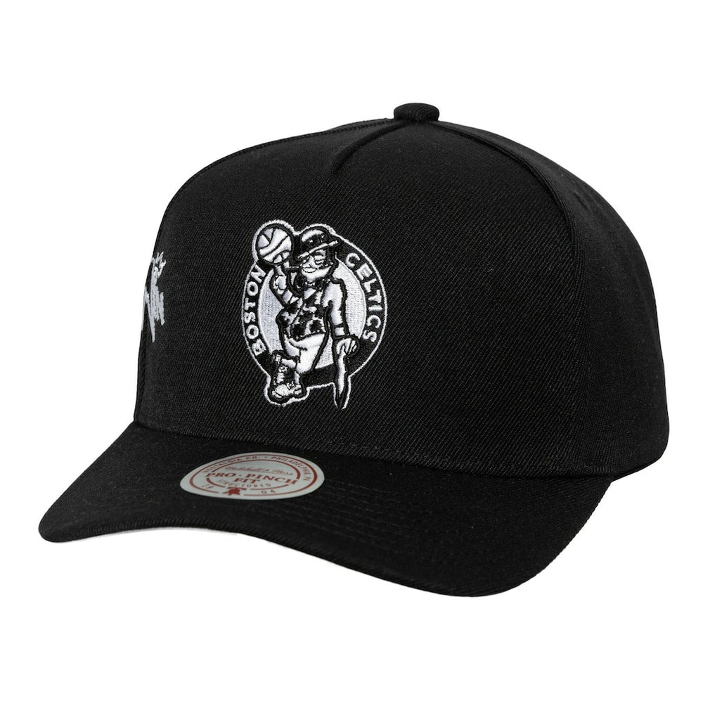 Boston Celtics 2008 NBA Finals Born To Win Pro Crown Adjustable Hat Black | Mitchell & Ness
