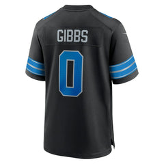Nike Jahmyr Gibbs Detroit Lions 2nd Alternate Game Player Jersey Black