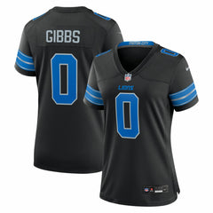 Nike Jahmyr Gibbs Detroit Lions Women's 2nd Alternate Game Player Jersey Black
