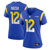 Nike Puka Nacua Los Angeles Rams Women's Game Player Jersey Royal