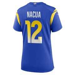 Nike Puka Nacua Los Angeles Rams Women's Game Player Jersey Royal