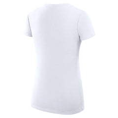 Baltimore Ravens G-III 4Her by Carl Banks Women's Super-Slim Fit Lightweight Subtle Football V-Neck T-Shirt White