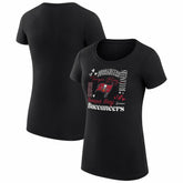 Tampa Bay Buccaneers G-III 4Her by Carl Banks Women's Super-Slim Fit Lightweight Collage Team T-Shirt Black