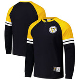 Pittsburgh Penguins Mitchell & Ness Thermal Henley Long Sleeve T-Shirt - Black - NHL 202122433