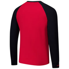 Detroit Red Wings Mitchell & Ness Legendary Slub Raglan Long Sleeve T-Shirt - Red/Black - NHL 202122443