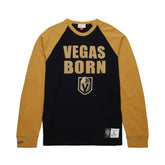 Vegas Golden Knights Mitchell & Ness Legendary Slub Raglan Long Sleeve T-Shirt - Black/Gold - NHL 202122445